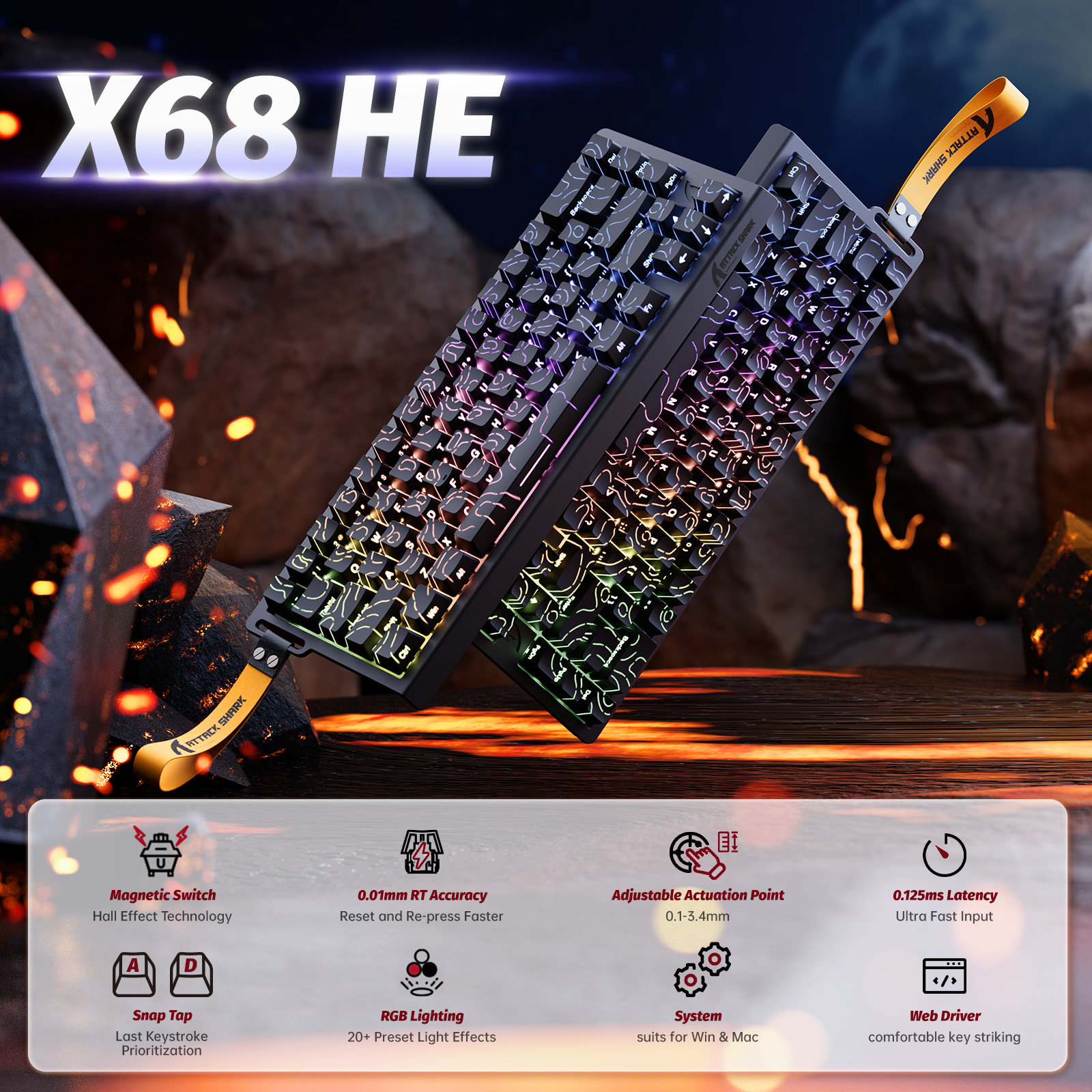 ATTACK SHARK X68 HE