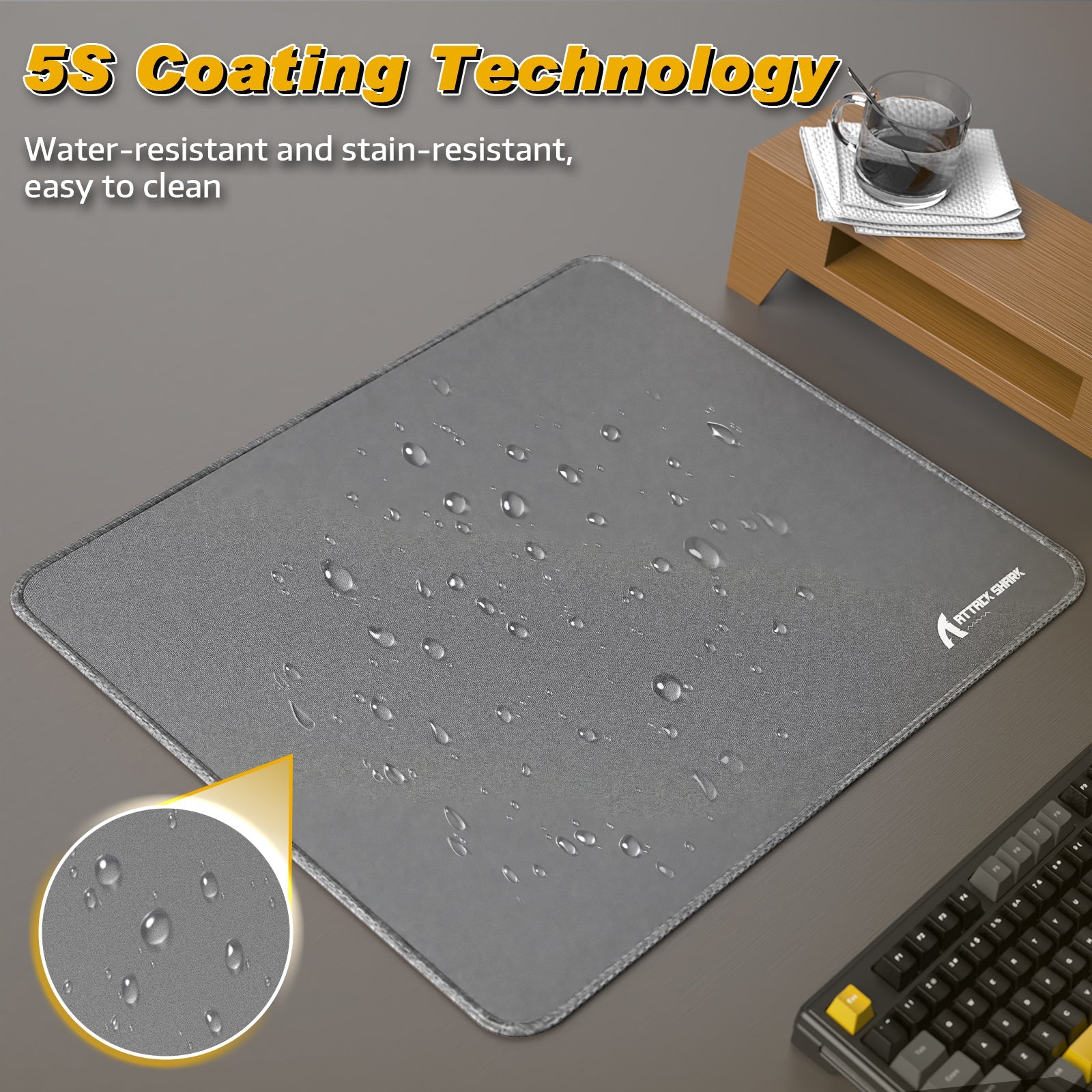 ATTACK SHARK CM02 eSport Gaming Mousepad (450x400x4 MM)