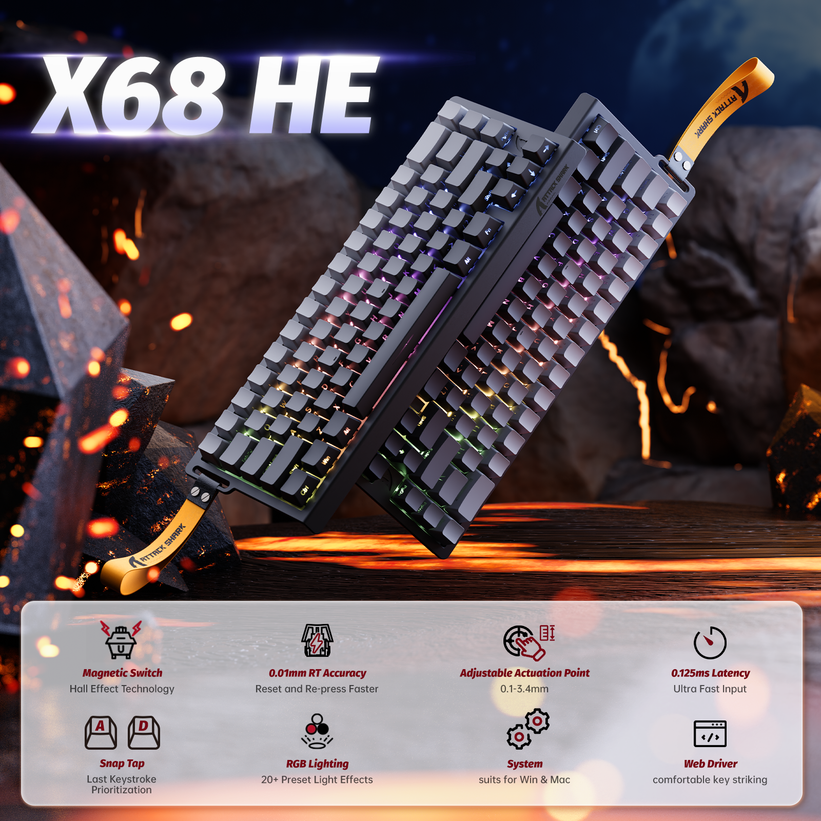 ATTACK SHARK X68 HE