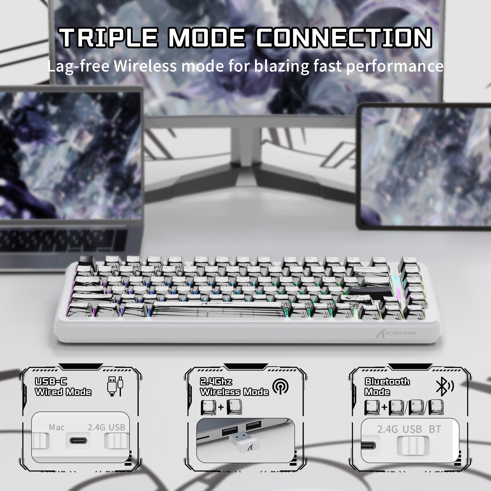 ATTACK SHARK X82PRO HE