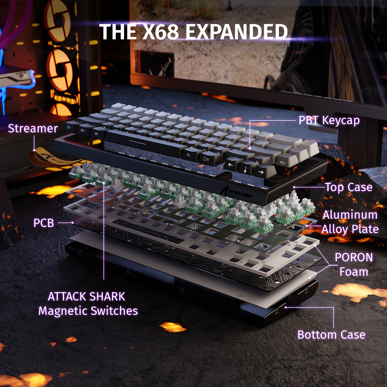 ATTACK SHARK X68 HE