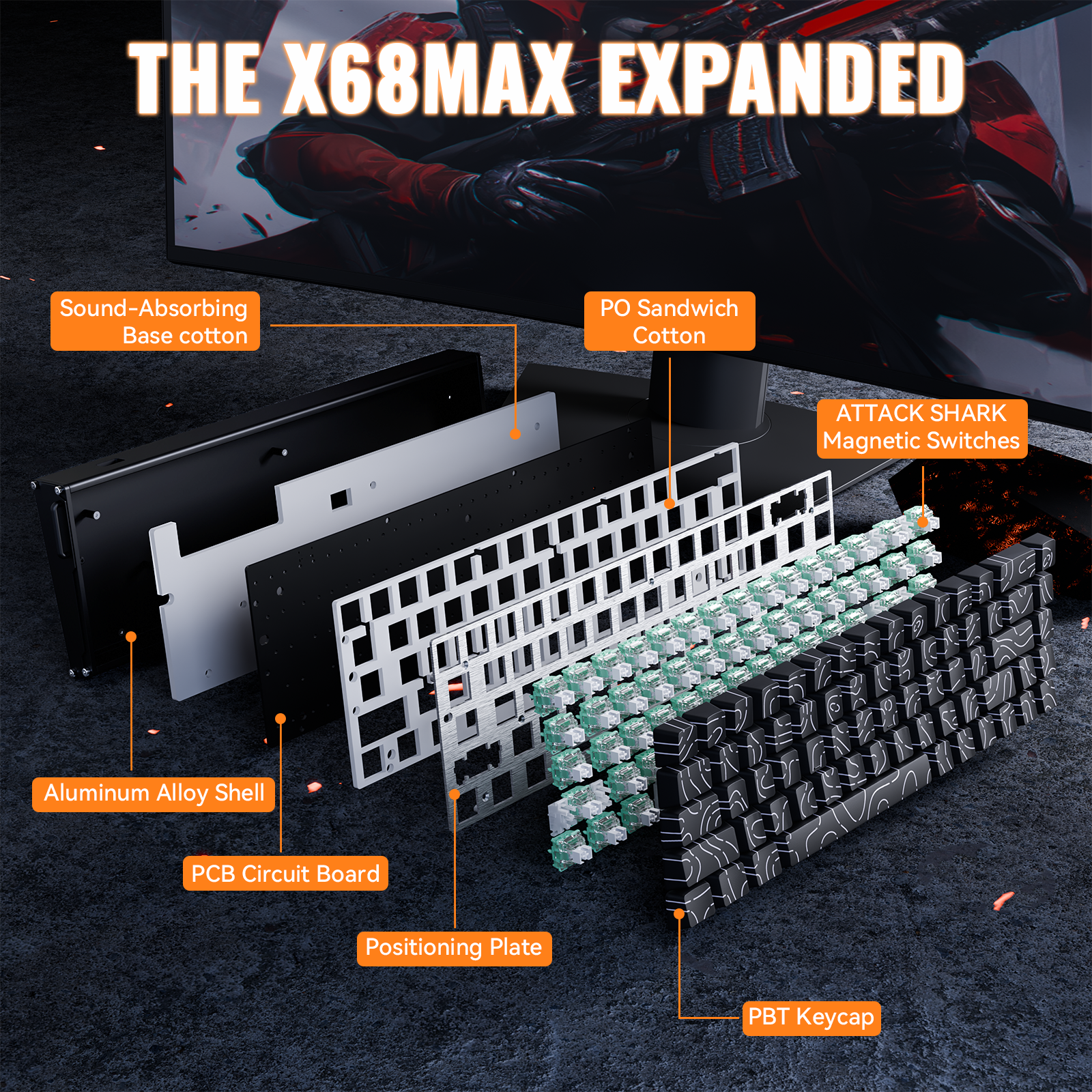 ATTACK SHARK X68MAX HE