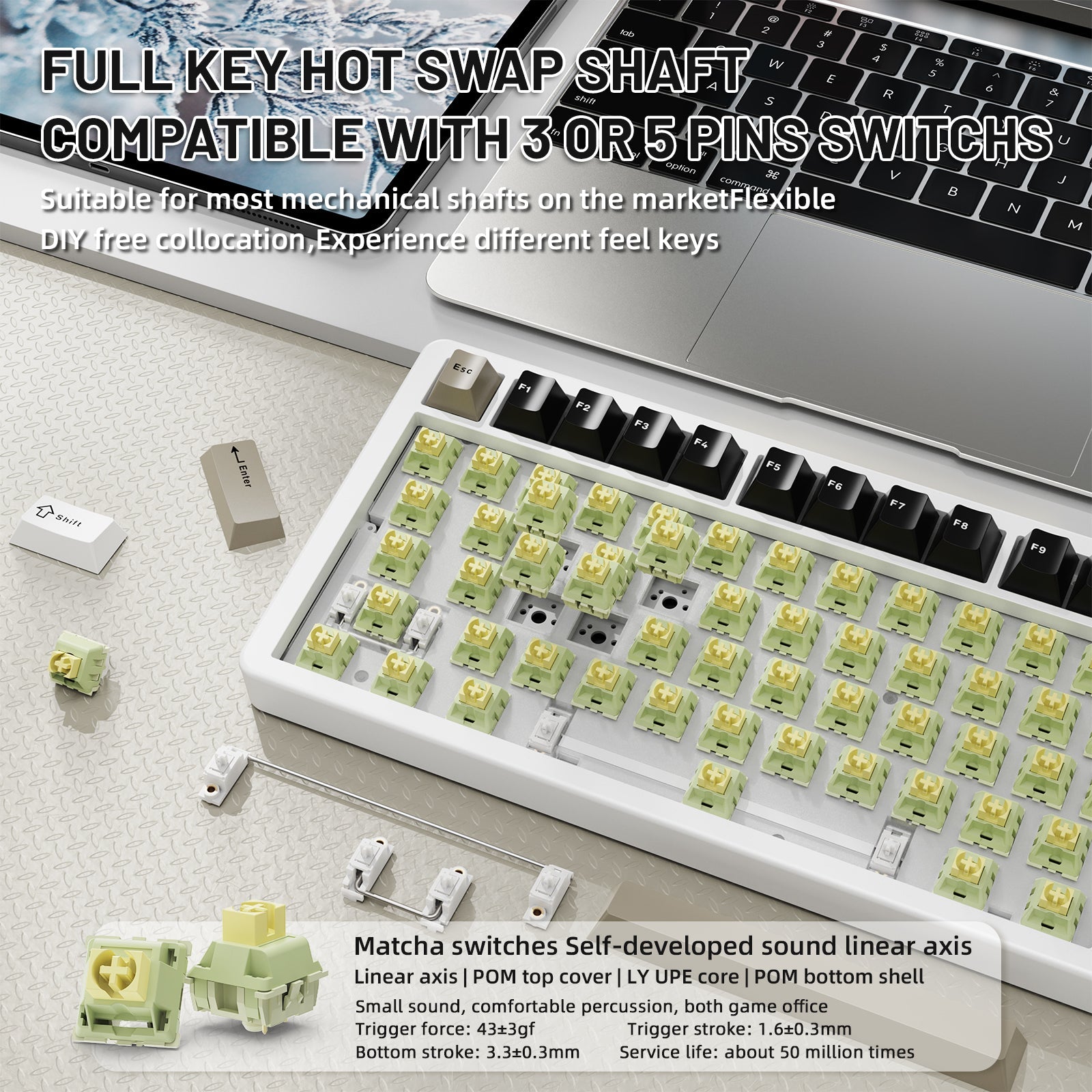 ATTACK SHARK X86 Full Aluminum Keyboard