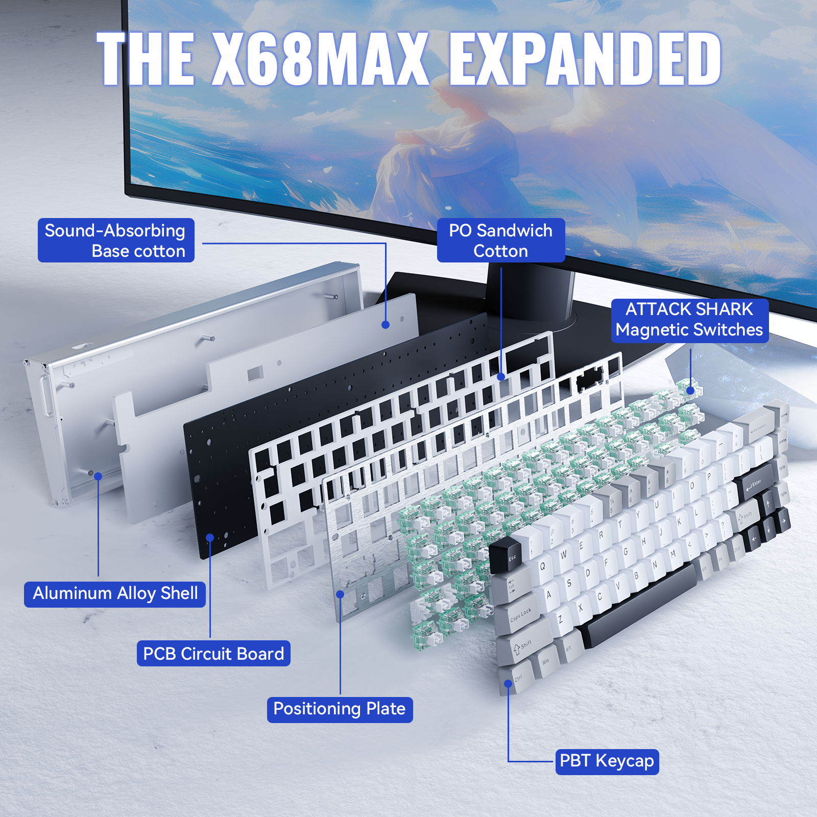 ATTACK SHARK X68MAX HE