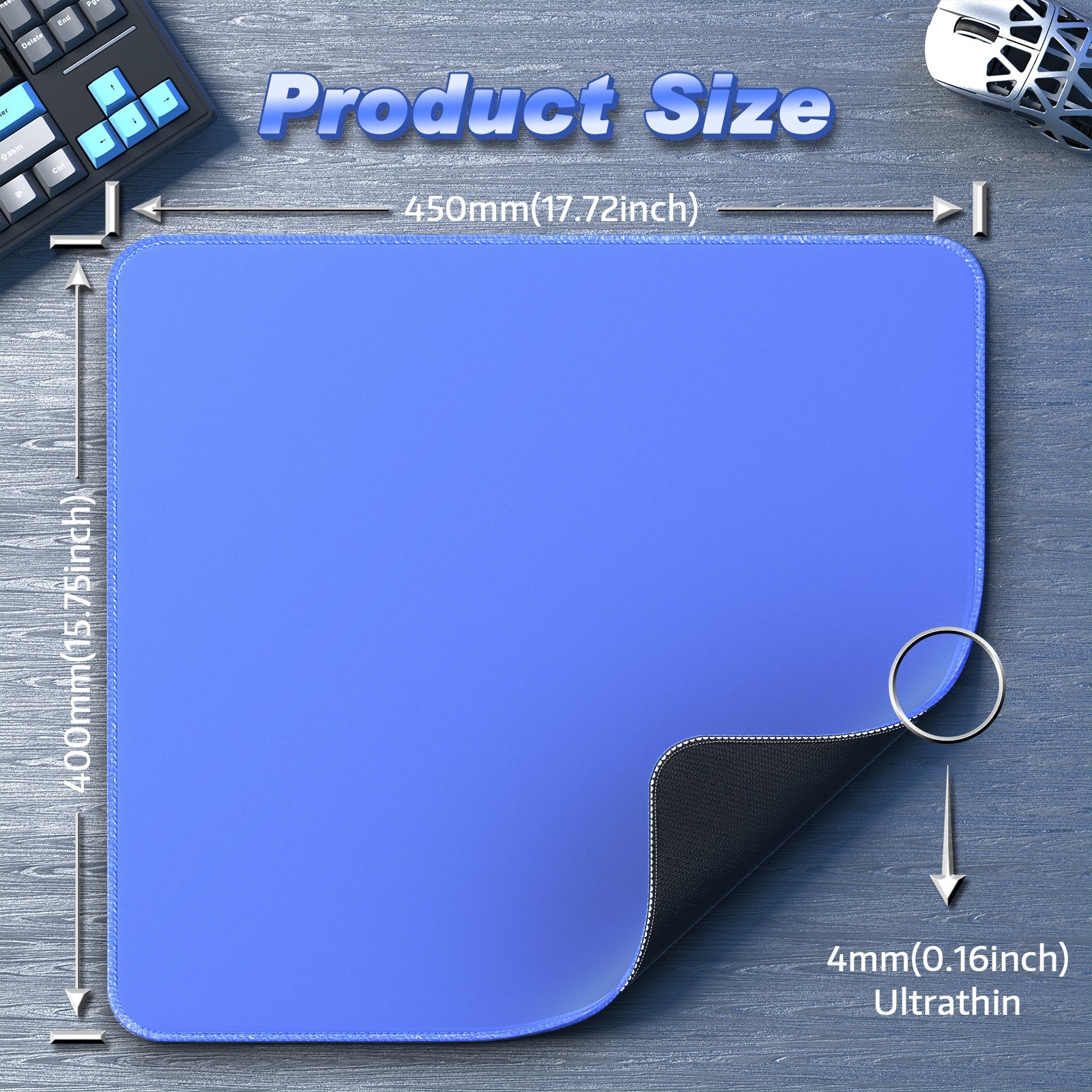 ATTACK SHARK CM02 eSport Gaming Mousepad (450x400x4 MM)