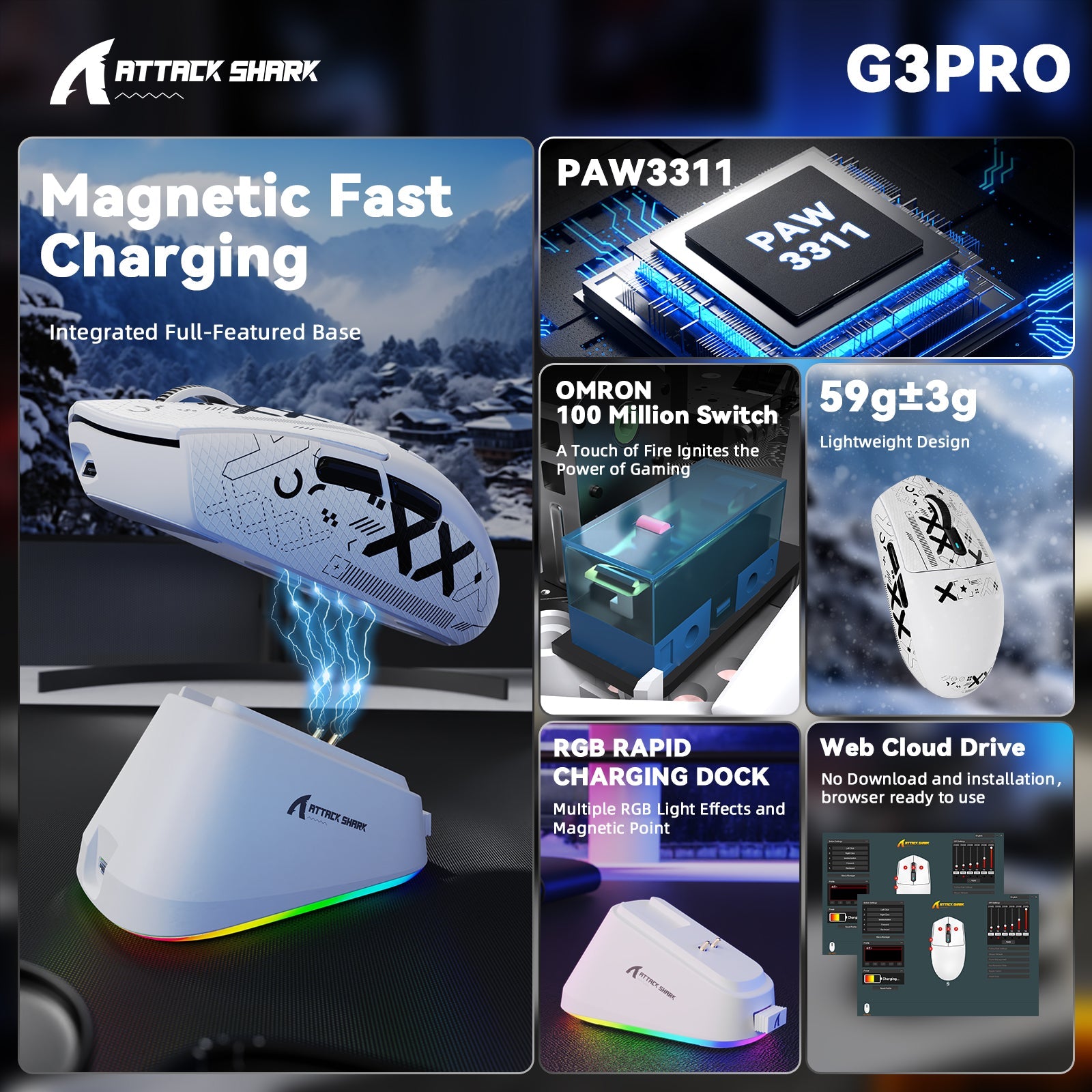 ATTACK SHARK G3PRO