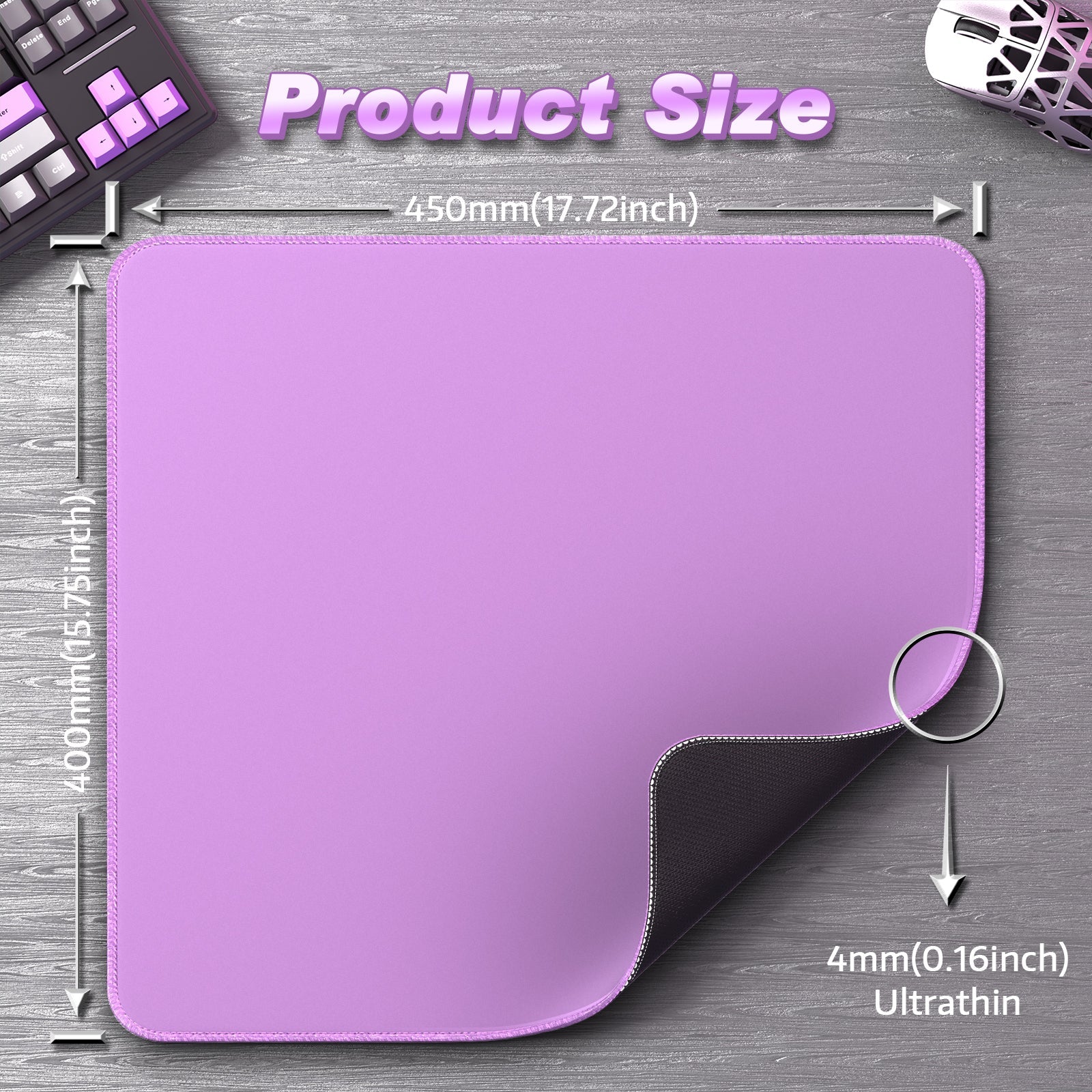 ATTACK SHARK CM02 eSport Gaming Mousepad (450x400x4 MM)