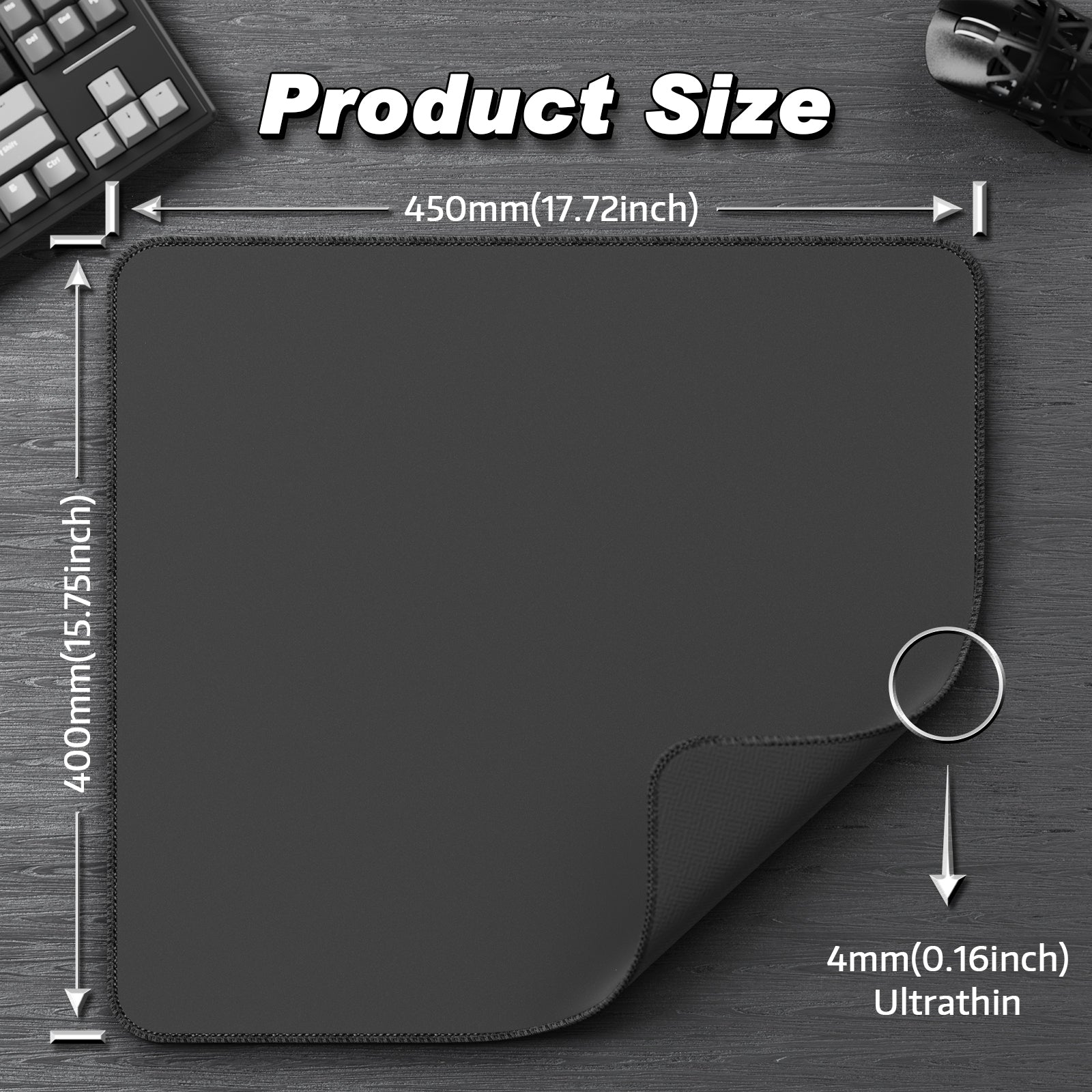 ATTACK SHARK CM02 eSport Gaming Mousepad (450x400x4 MM)