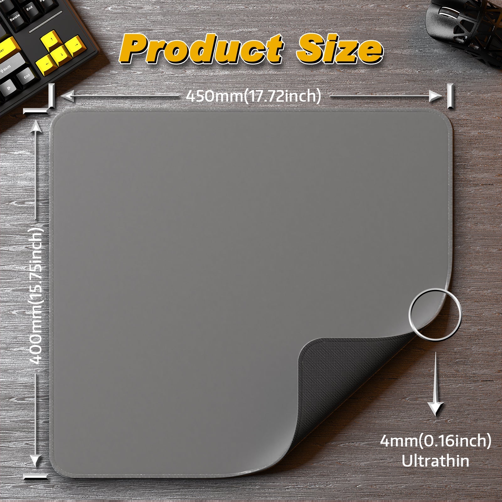 ATTACK SHARK CM02 eSport Gaming Mousepad (450x400x4 MM)