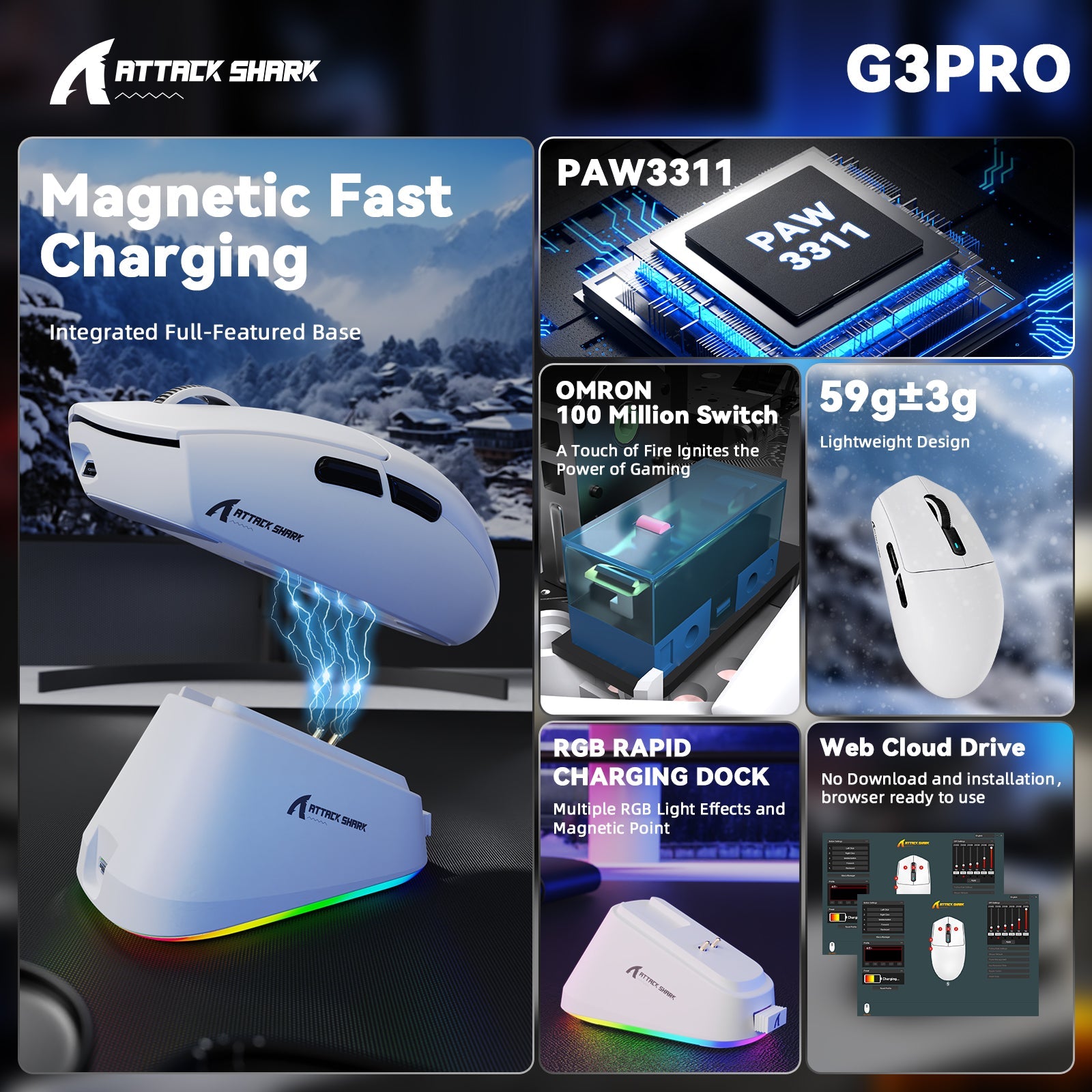 ATTACK SHARK G3PRO